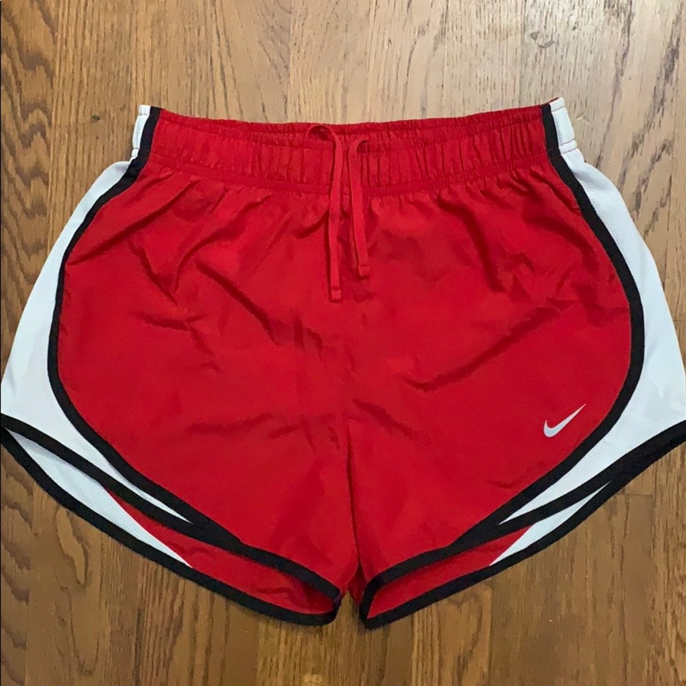 Nike Dry Fit Red Running Shorts Womens Small